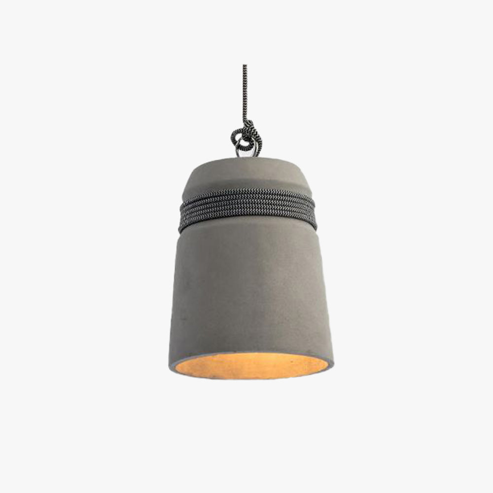 Arisha Nórdica Industrial Cemento Lámpara Colgante Gris