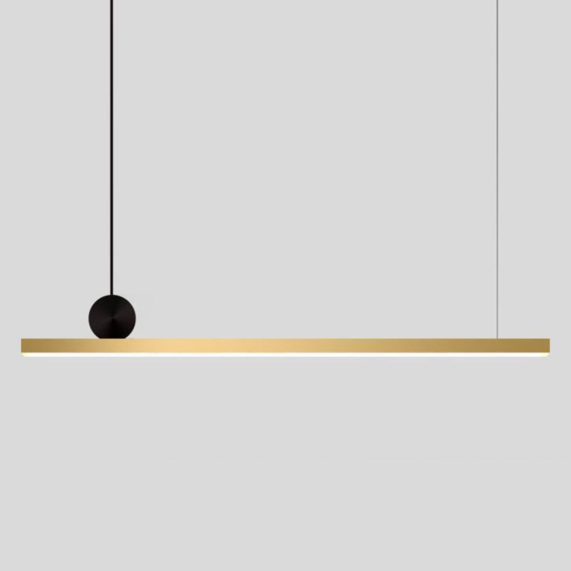 Arisha Nórdica Lineal Metal/Plástico Lámpara Colgante Negra/Dorada
