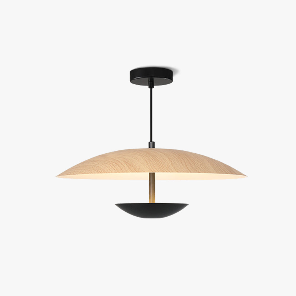 Arisha Moderna Minimalista Metal Lámpara Colgante Madera/Marrón