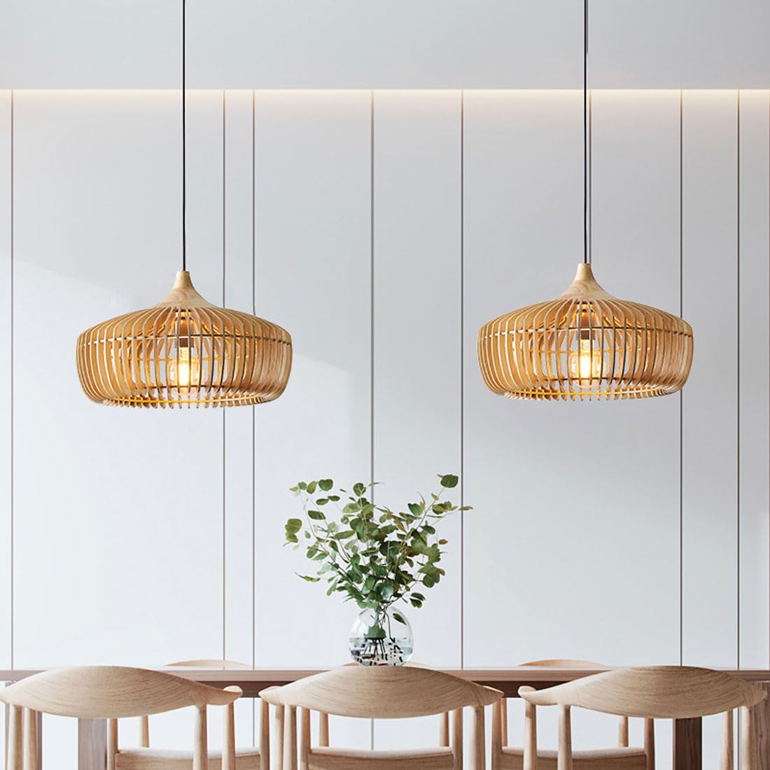 Muto Nordica Modernas Lámpara Colgante Madera Dormitorio/Salón