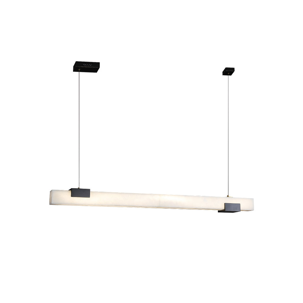 Avert Modern Minimalist Brass Alabaster Pendant Light - Lamp Copper