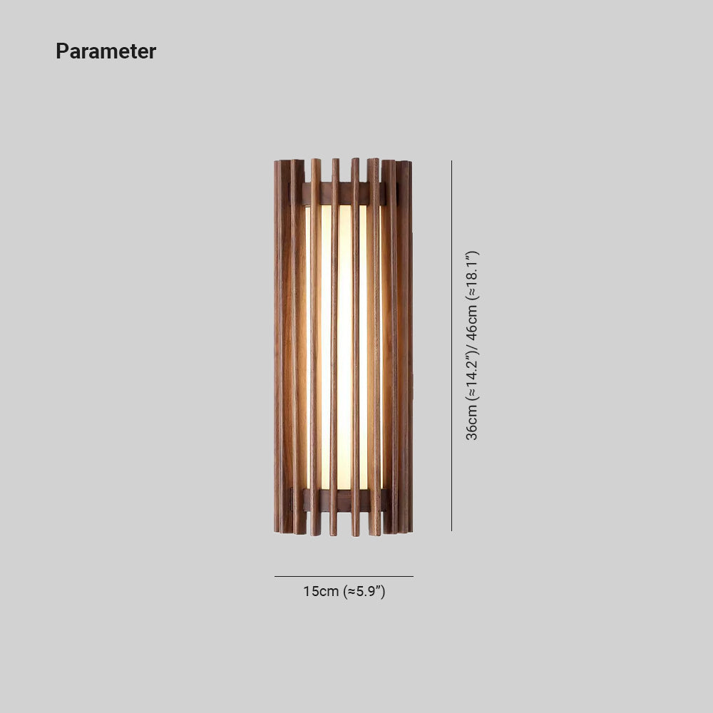 Neyra Walnut Indoor Wall Lamp - Neutral Decor