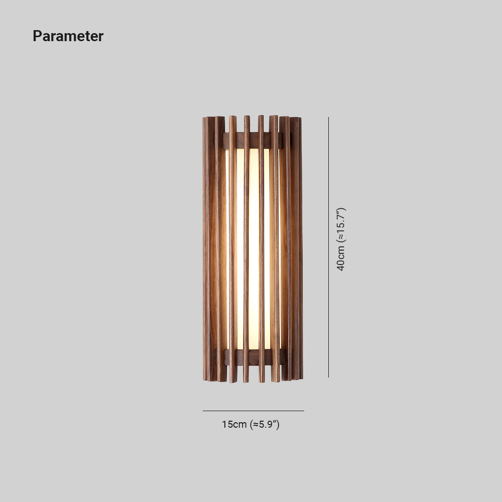 Neyra Walnut Indoor Wall Lamp - Neutral Decor