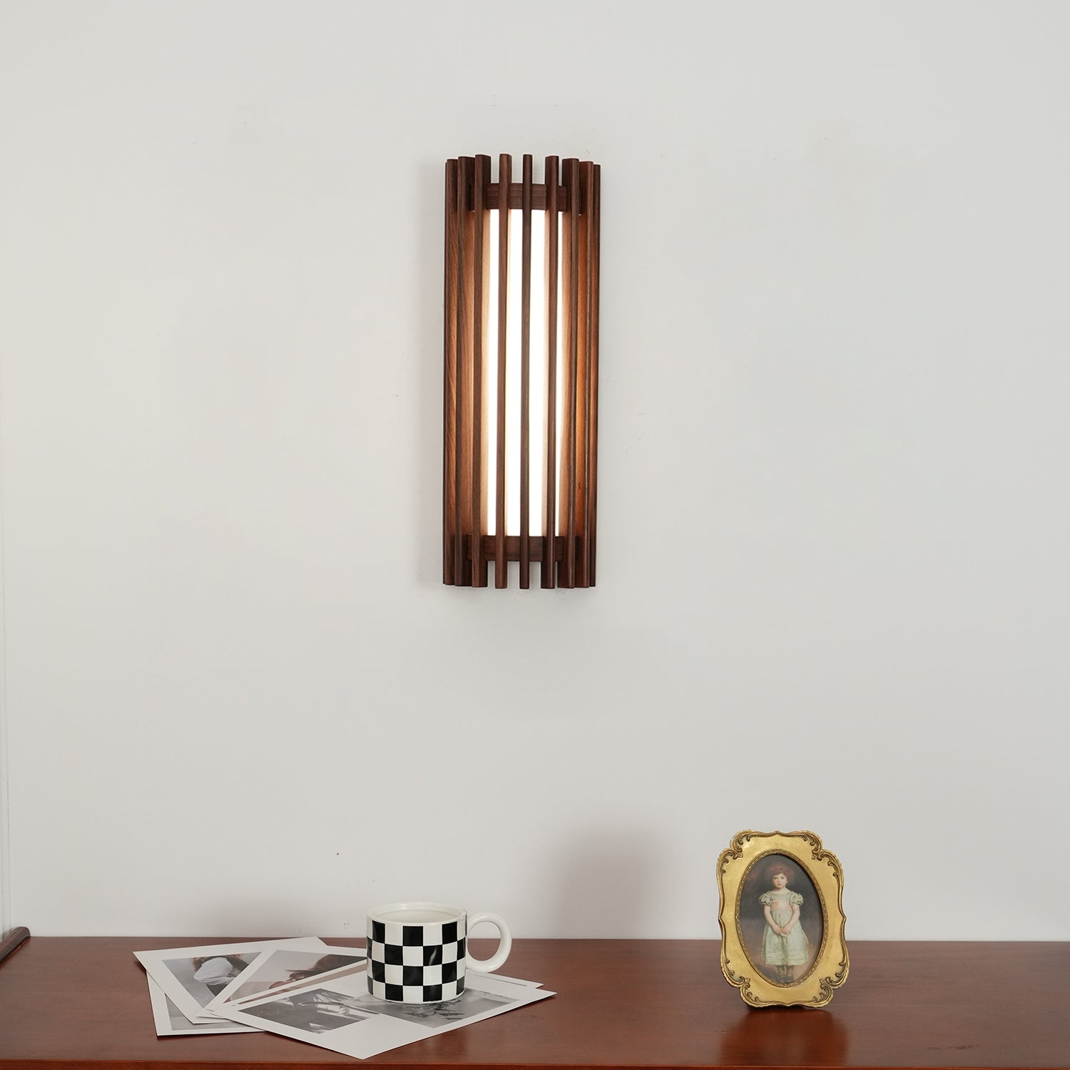 Neyra Walnut Indoor Wall Lamp - Neutral Decor