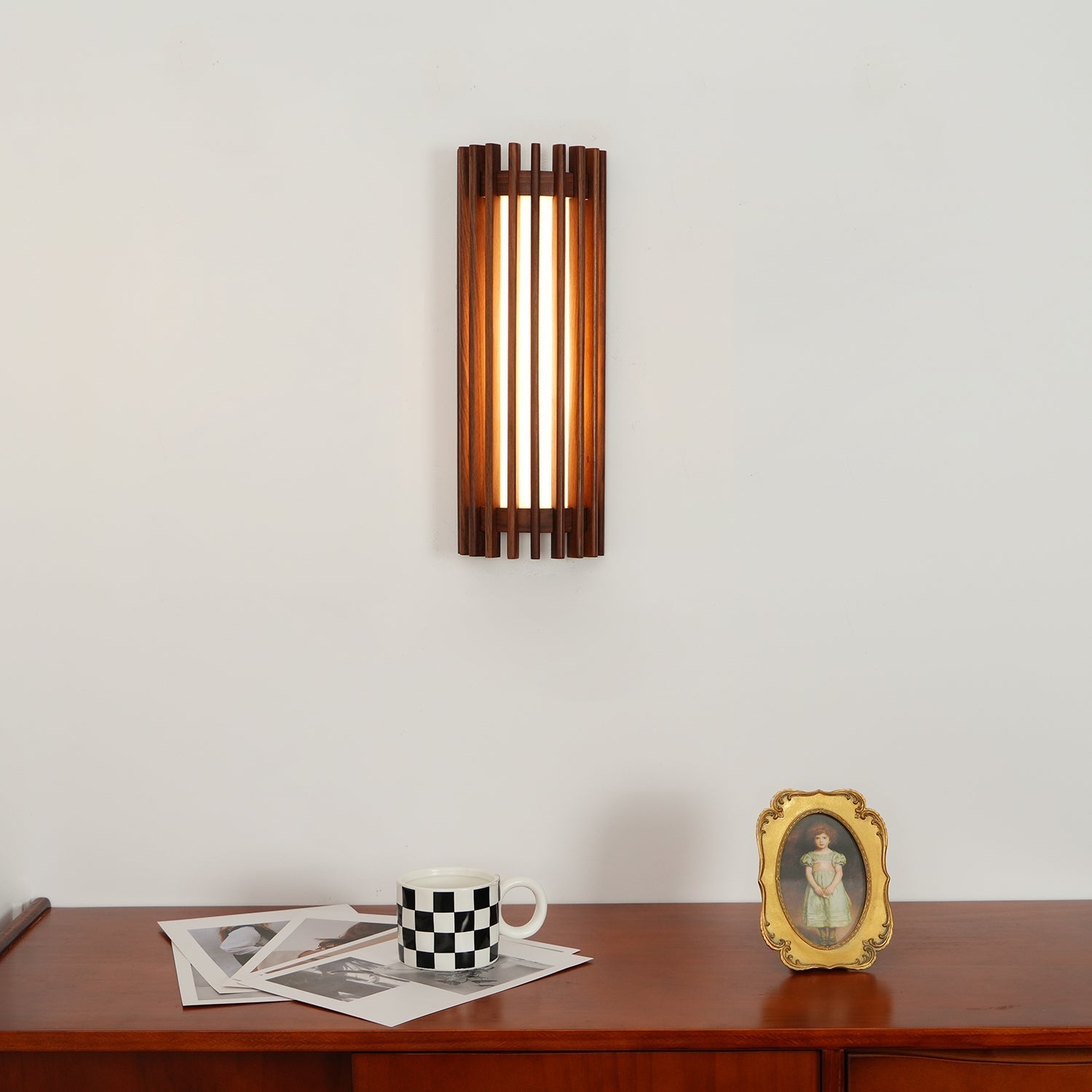 Neyra Walnut Indoor Wall Lamp - Neutral Decor