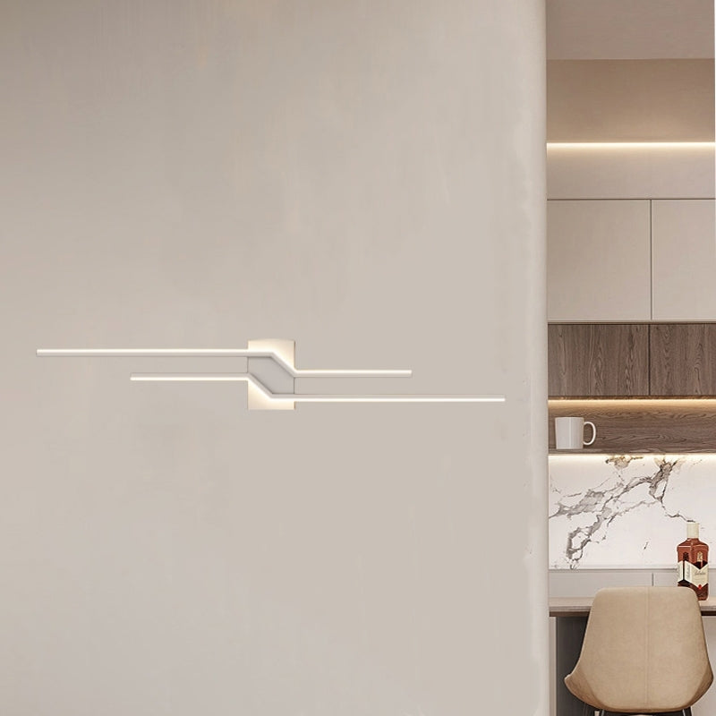 Arisha Aplique de Pared Minimalista Negro/Blanco Baño