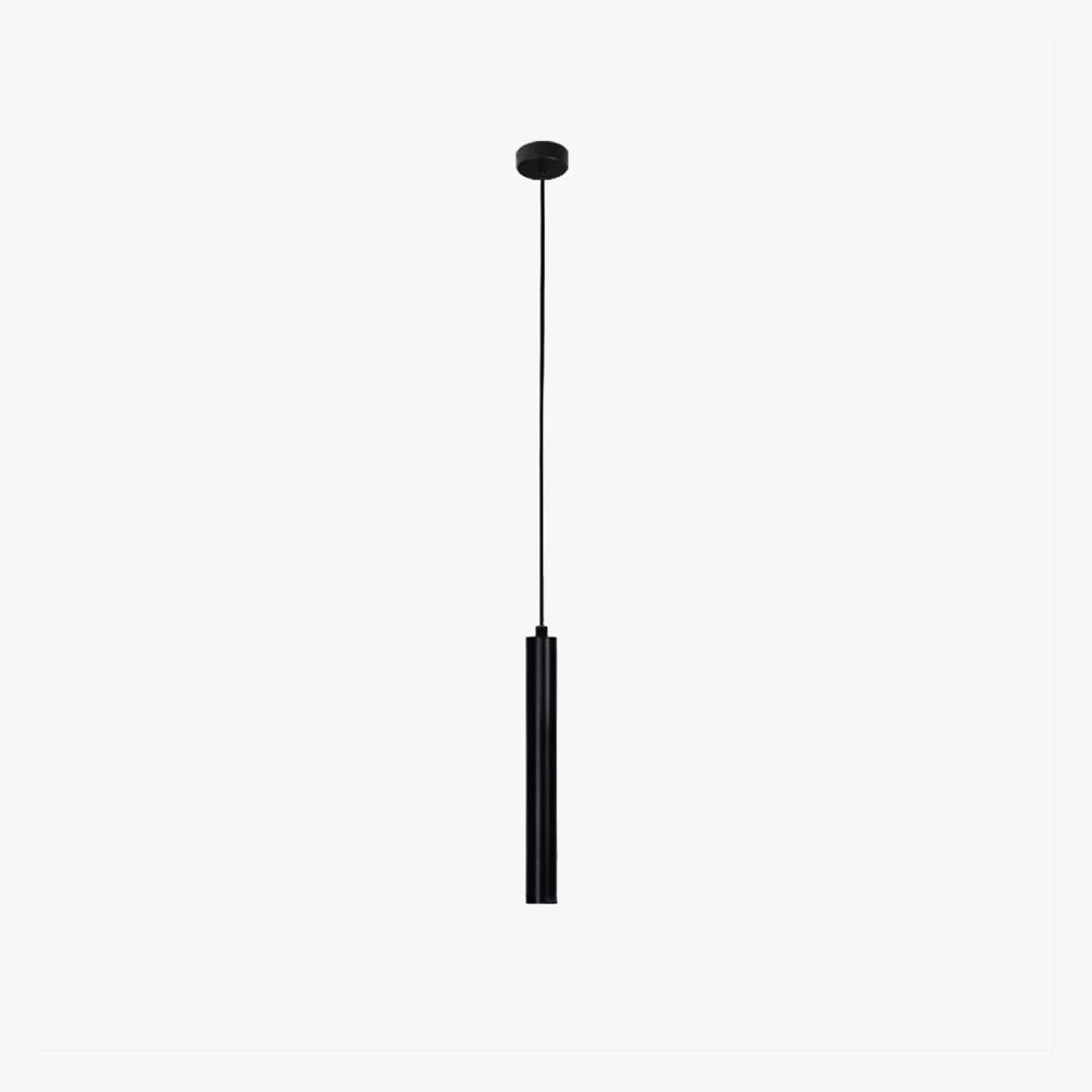 Arisha Moderna Minimalista Lineal Metal Lámpara Colgante Negra