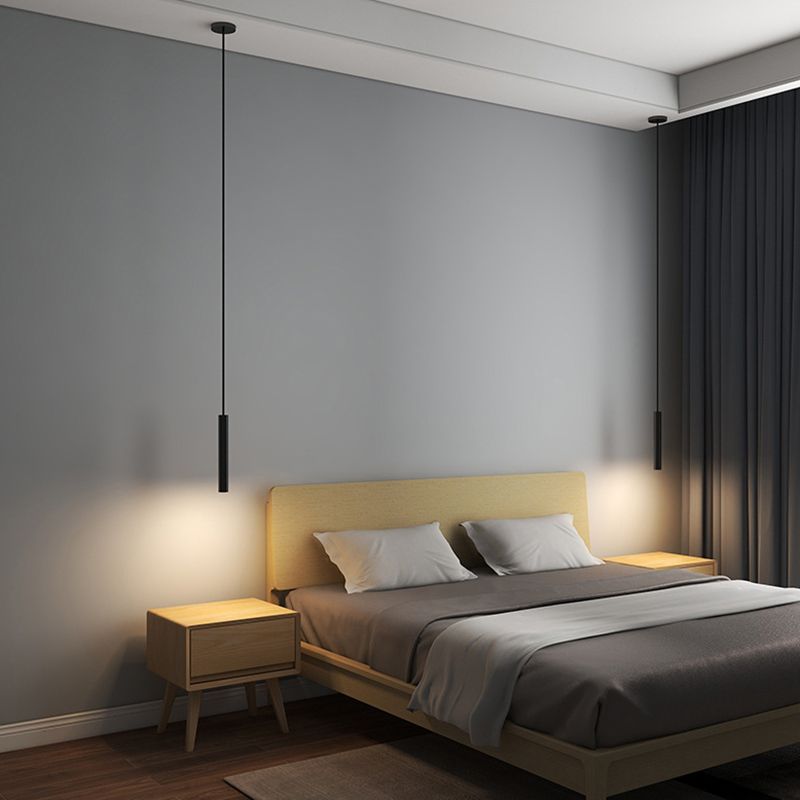 Arisha Moderna Minimalista Lineal Metal Lámpara Colgante Negra
