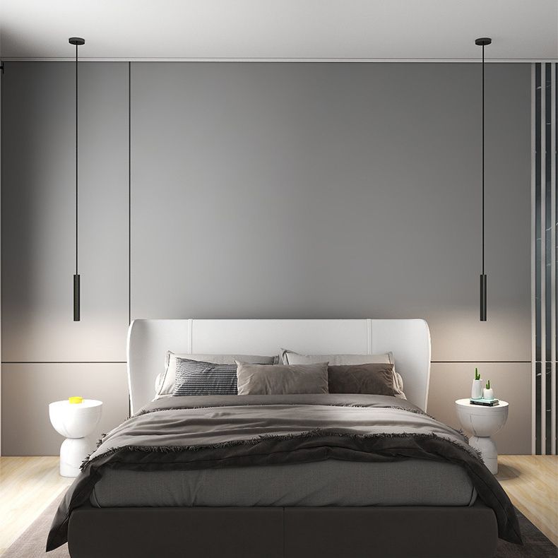 Arisha Moderna Minimalista Lineal Metal Lámpara Colgante Negra