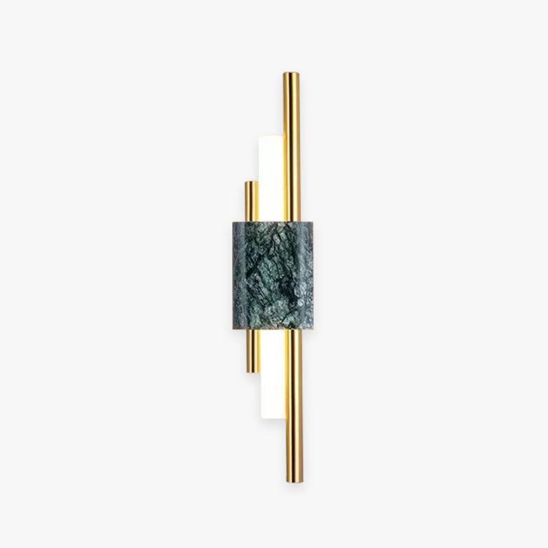 Arisha Moderna Geometría Metal LED Aplique de Pared Blanca/Dorada/Verde
