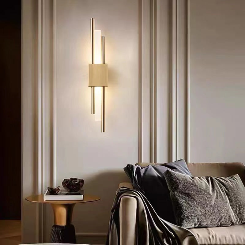 Arisha Moderna Geometría Metal LED Aplique de Pared Blanca/Dorada/Verde