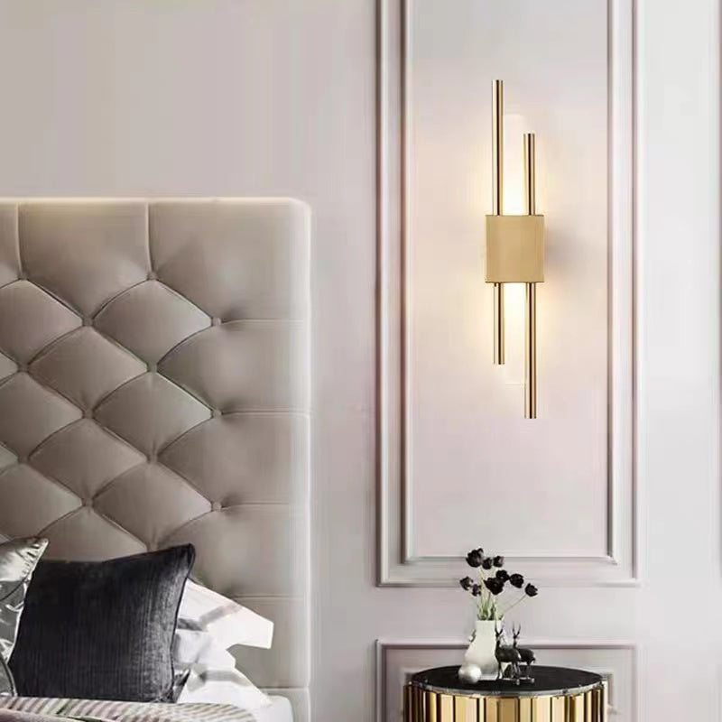 Arisha Moderna Geometría Metal LED Aplique de Pared Blanca/Dorada/Verde