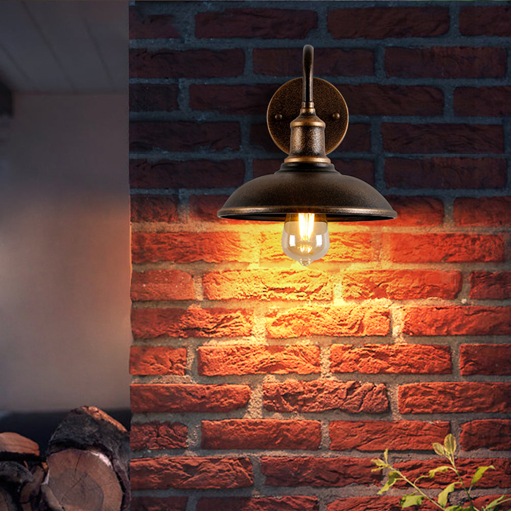 Ray Aplique de Pared Vintage Cúpula  LED  Bronce