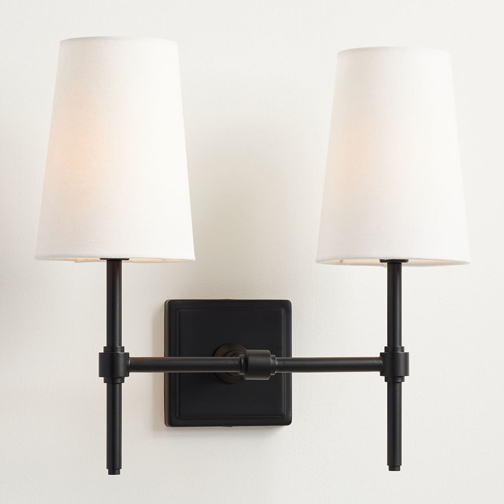 Vicarara Vintage Industrial Brass Fabric Wall Lamp - Lamp Copper