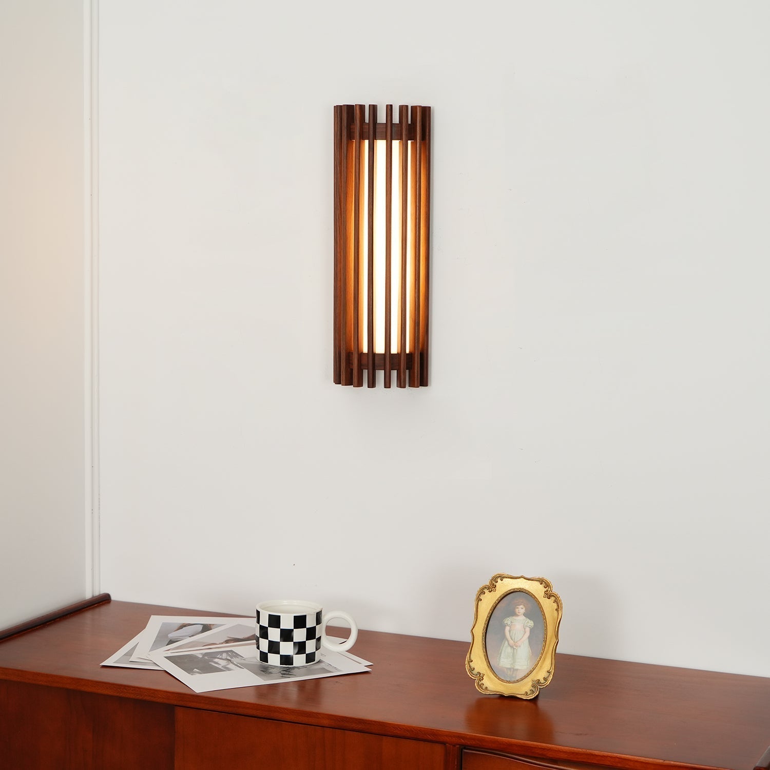 Neyra Walnut Indoor Wall Lamp - Neutral Decor