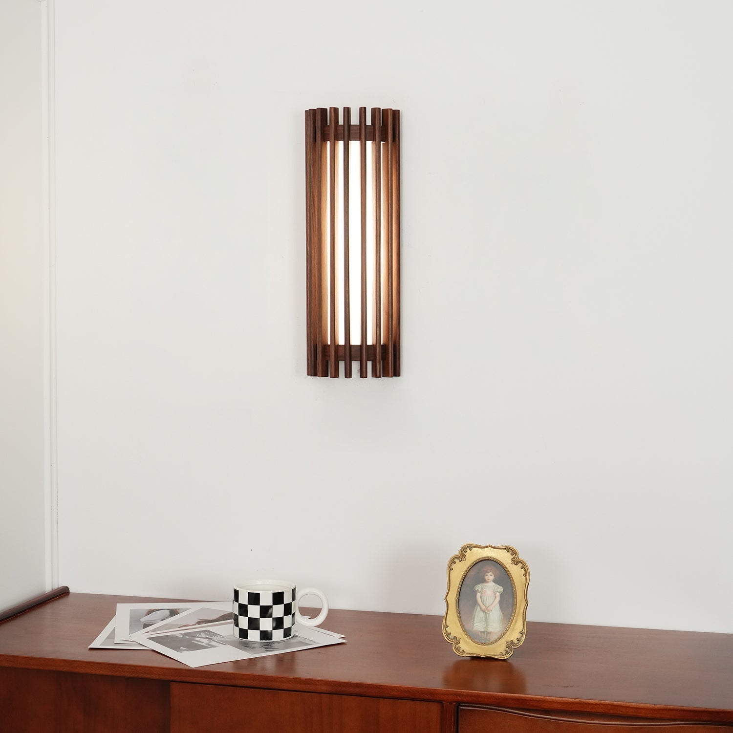 Neyra Walnut Indoor Wall Lamp - Neutral Decor