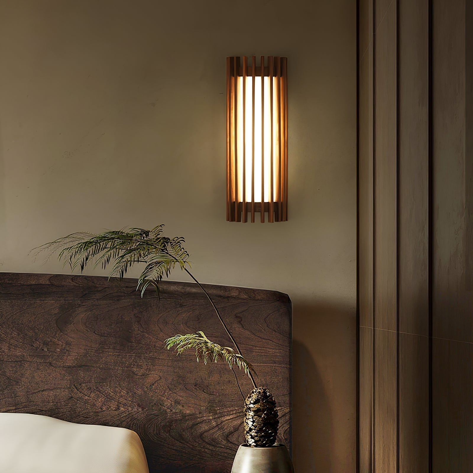 Neyra Walnut Indoor Wall Lamp - Neutral Decor